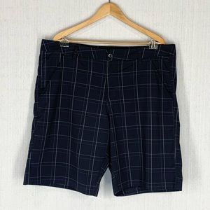 Fila~Men’s Sport Golf Shorts~Black Plaid~10” Inseam~Sz‎ 40
